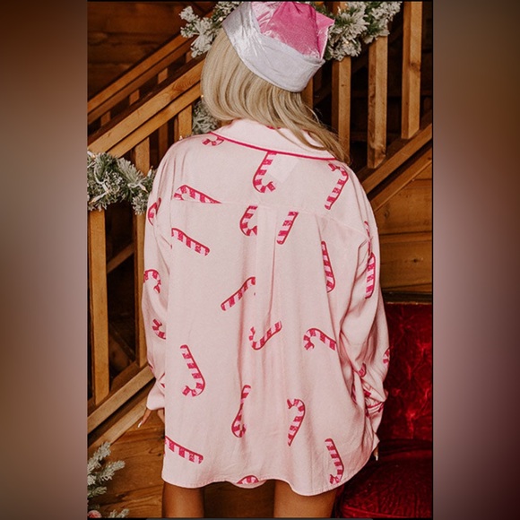 Candy Cane Shorts Pajamas - Picture 3 of 7